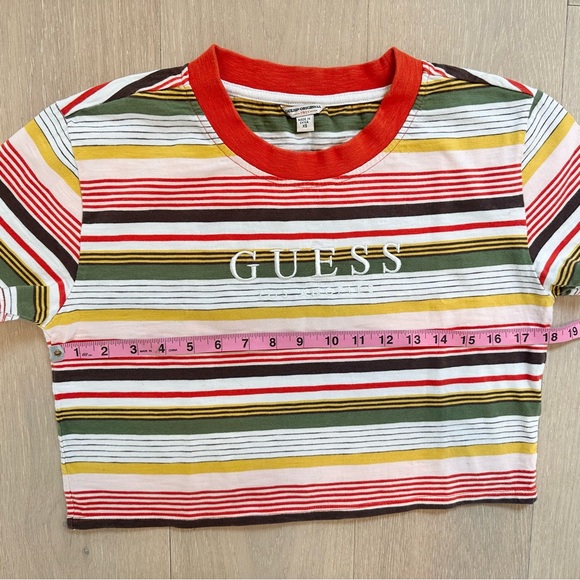 GUESS ORIGINALS Striped Crop Top XS - Picture 4 of 7